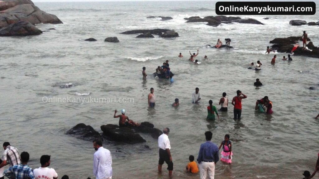 Kanyakumari Beach shore