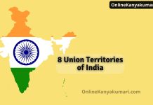 8 Union Territories of India