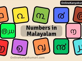 Numbers in Malayalam 1 to 100 counting in Malayalam