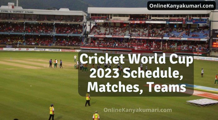 Cricket World Cup 2023 Schedule