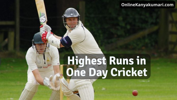 Highest-Runs-in-One-Day-Cricket Highest Runs in One Day Cricket Most Runs in an Innings in ODI