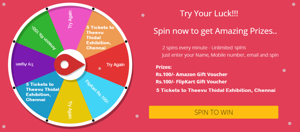 Spin and Win Prizes